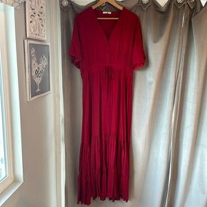 NWT red maxi dress